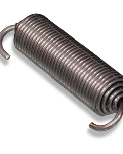 Tension spring 2.7x30x155 SST with curled-in hook TRS